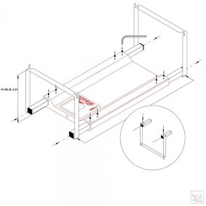 Skylight edge holder adjustable